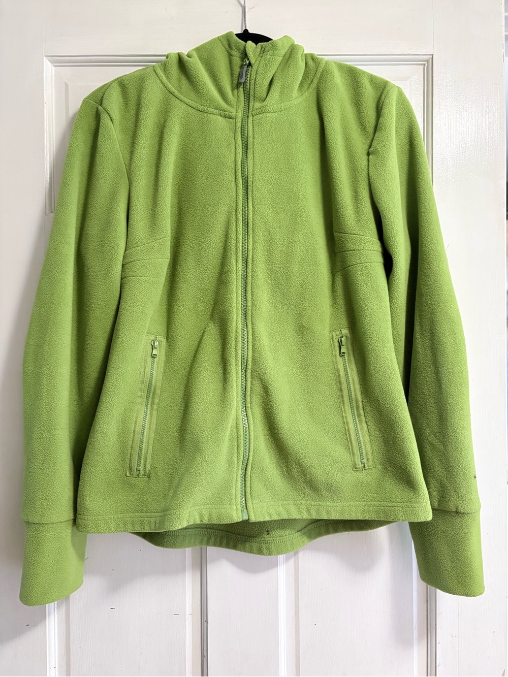 Calvin Klein Performance Lime Green Fleece Full-Zip Hoodie